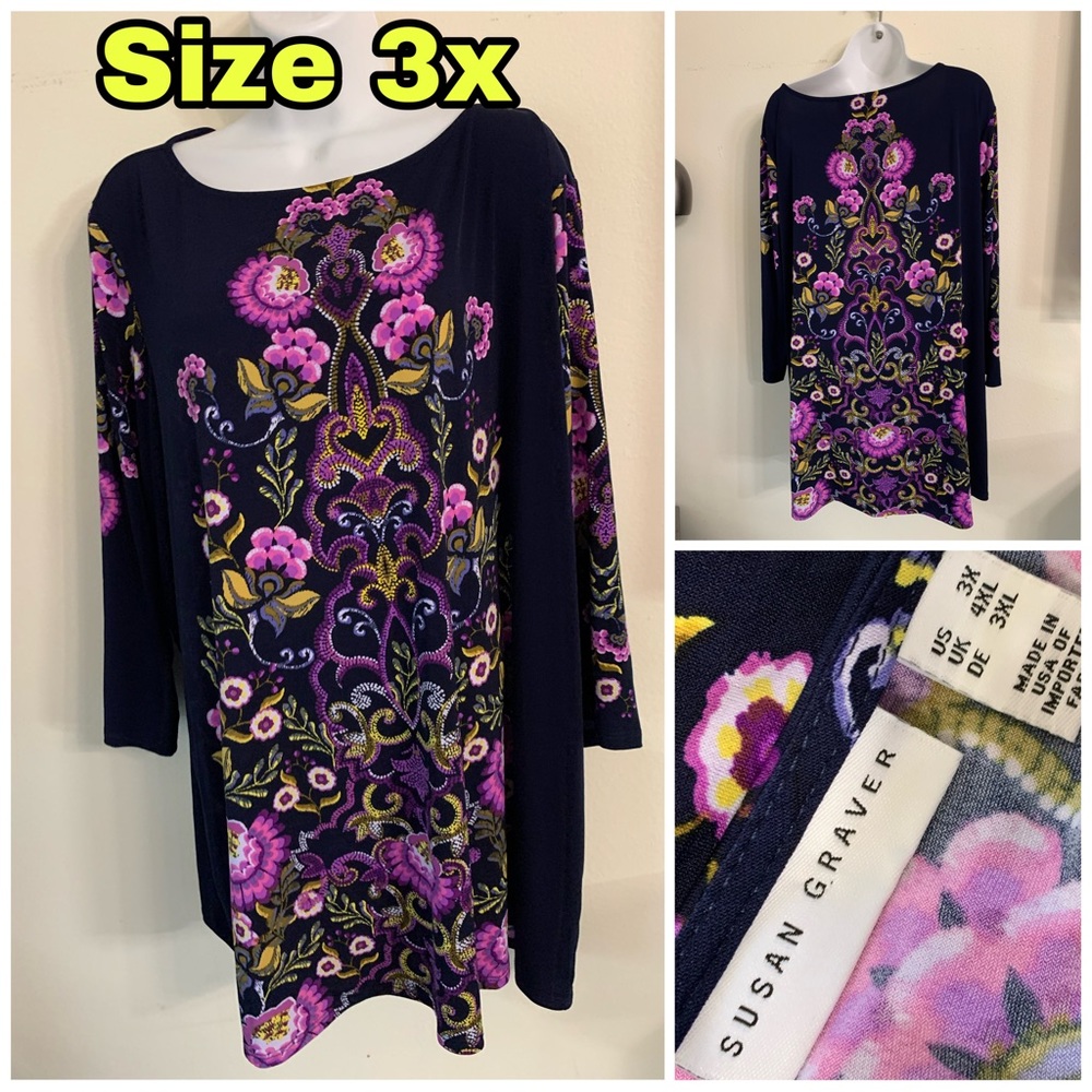Plus size blouse elegant size 3x
